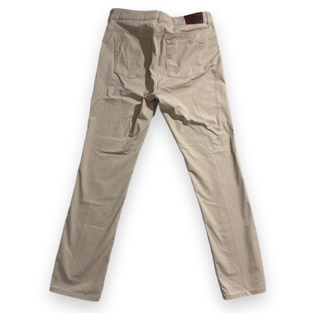 Lauren Ralph Lauren Jeans Co Women Cream Chino Pants 12 Tan Straight Leg Cotton - Picture 4 of 8